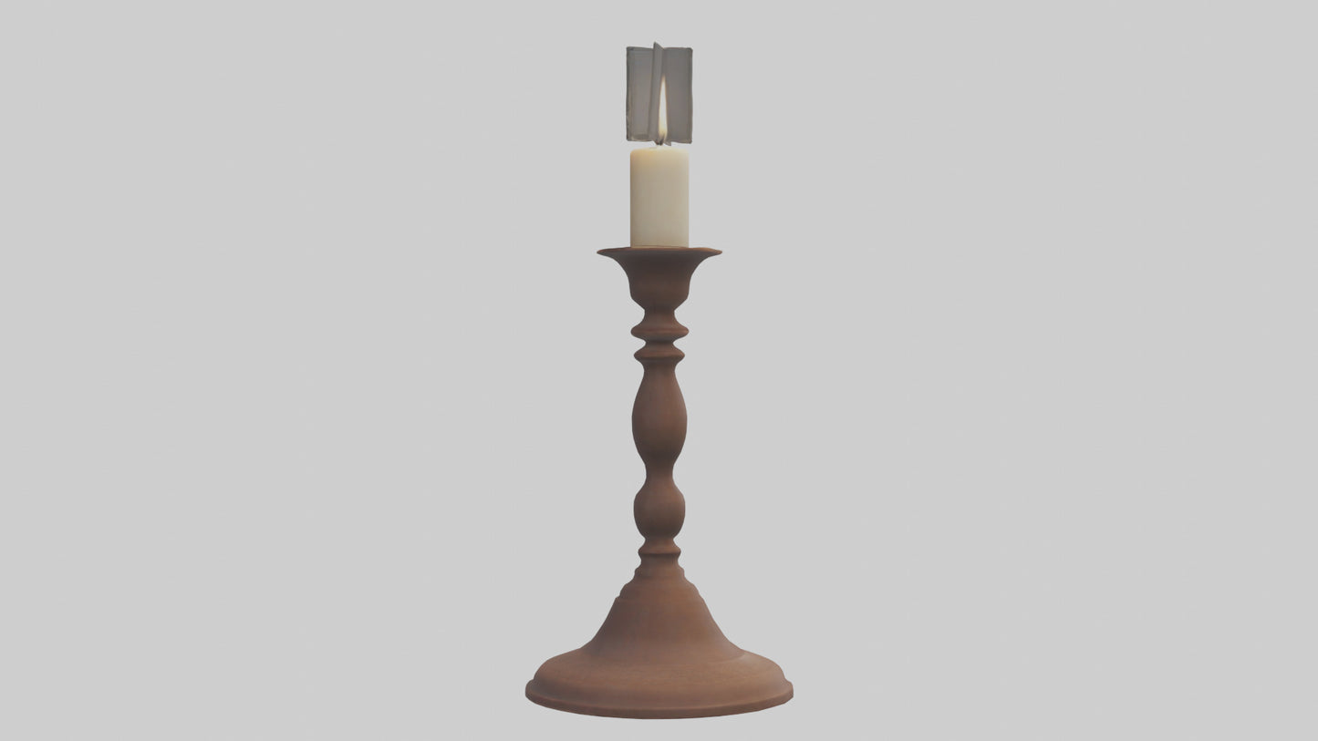3D model Candlestick model VR / AR / low-poly