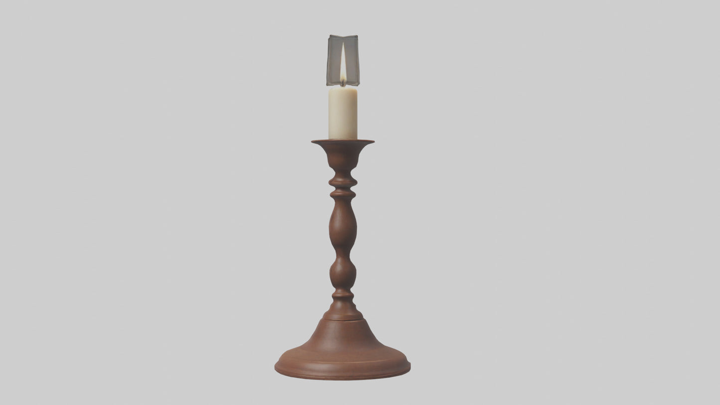 3D model Candlestick model VR / AR / low-poly