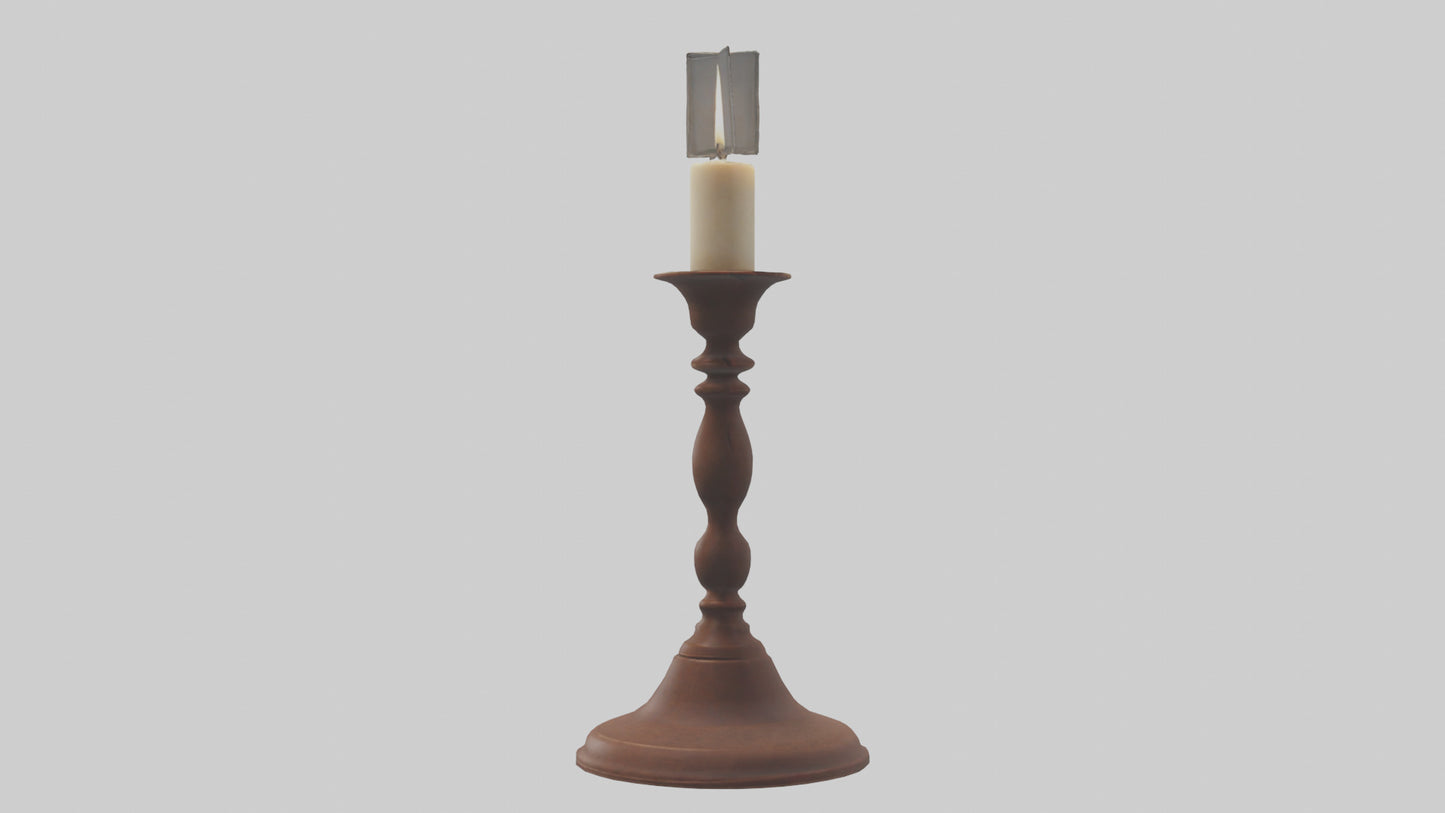 3D model Candlestick model VR / AR / low-poly