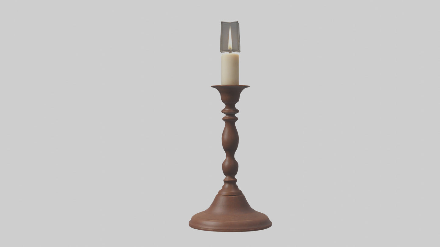 3D model Candlestick model VR / AR / low-poly