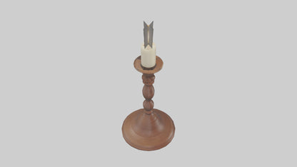 3D model Candlestick model VR / AR / low-poly