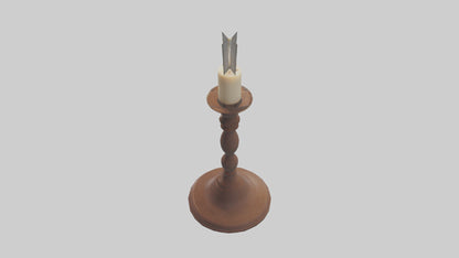 3D model Candlestick model VR / AR / low-poly