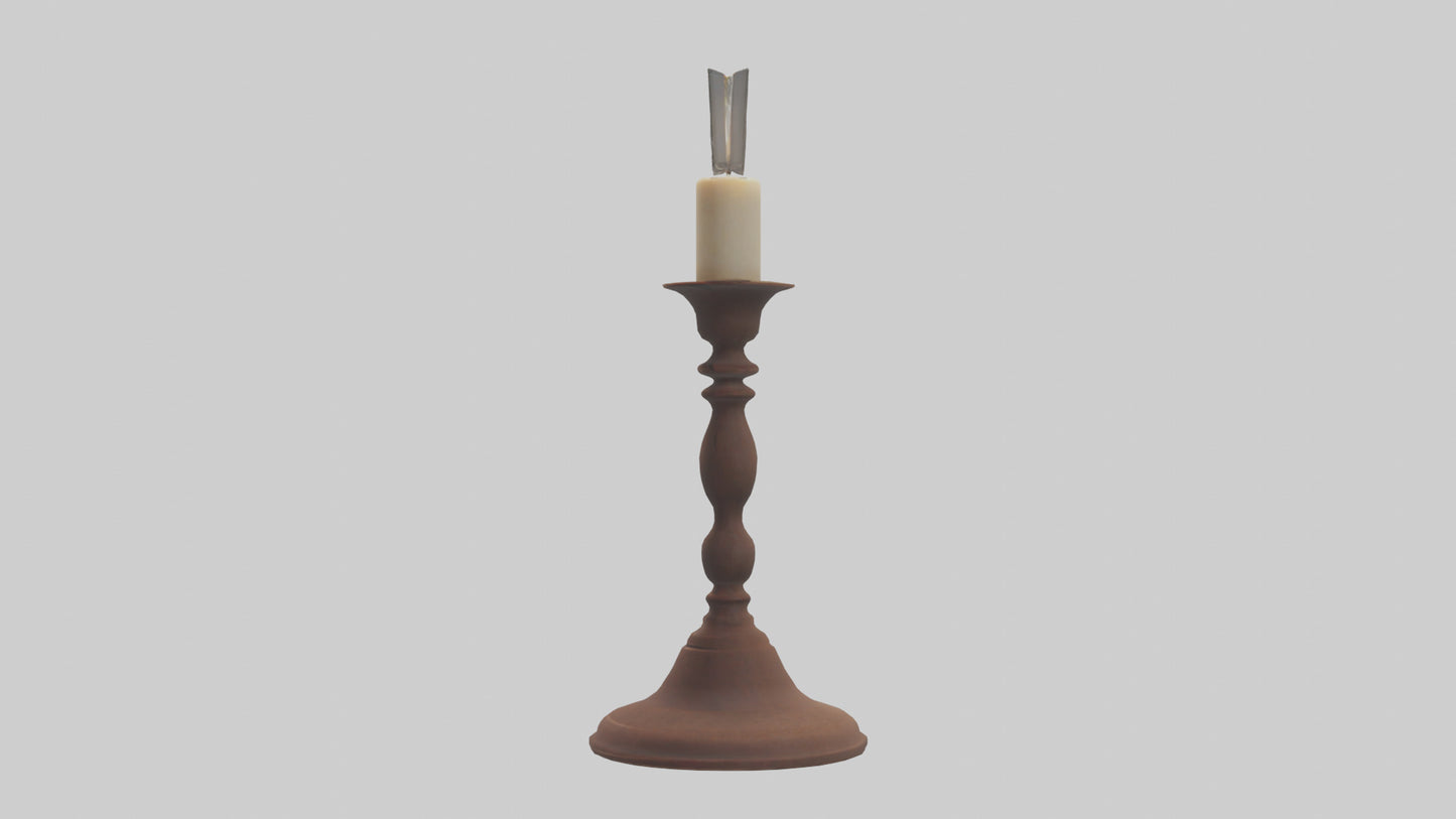 3D model Candlestick model VR / AR / low-poly