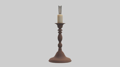 3D model Candlestick model VR / AR / low-poly