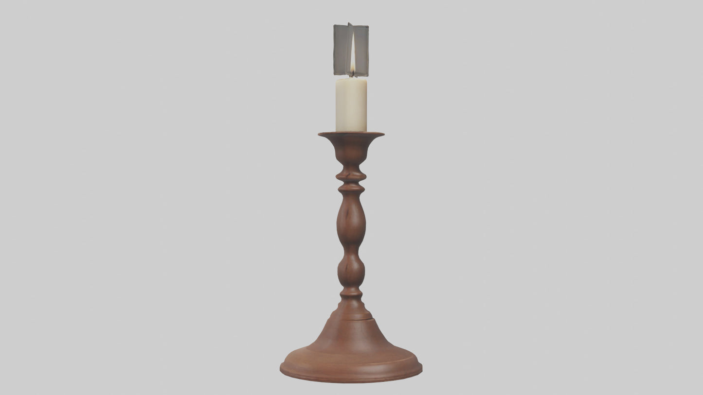 3D model Candlestick model VR / AR / low-poly