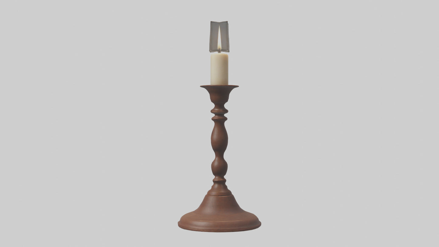3D model Candlestick model VR / AR / low-poly