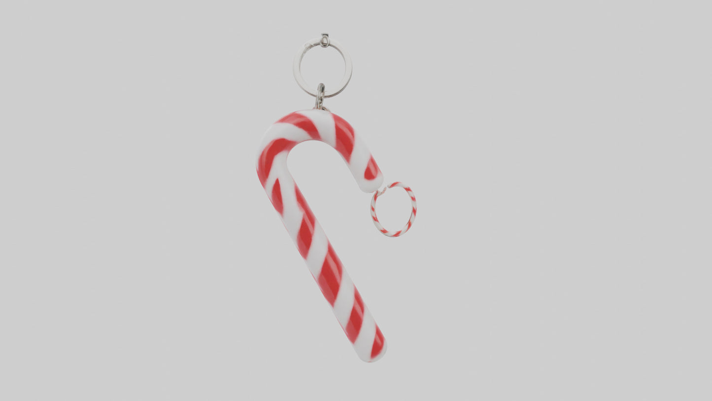Candy cane keychain model VR / AR / low-poly