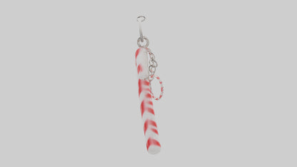 Candy cane keychain model VR / AR / low-poly