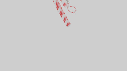 Candy cane keychain model VR / AR / low-poly