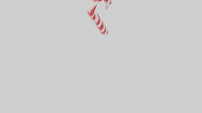 Candy cane keychain model VR / AR / low-poly