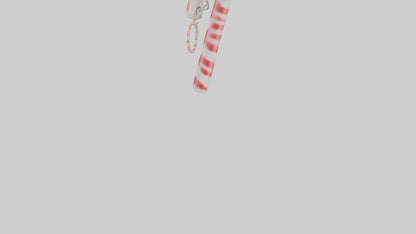 Candy cane keychain model VR / AR / low-poly