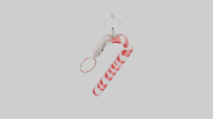 Candy cane keychain model VR / AR / low-poly