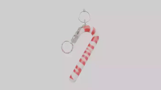 Candy cane keychain model VR / AR / low-poly