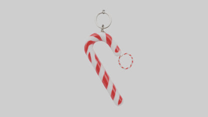 Candy cane keychain model VR / AR / low-poly