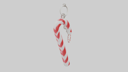 Candy cane keychain model VR / AR / low-poly