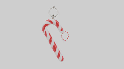 Candy cane keychain model VR / AR / low-poly