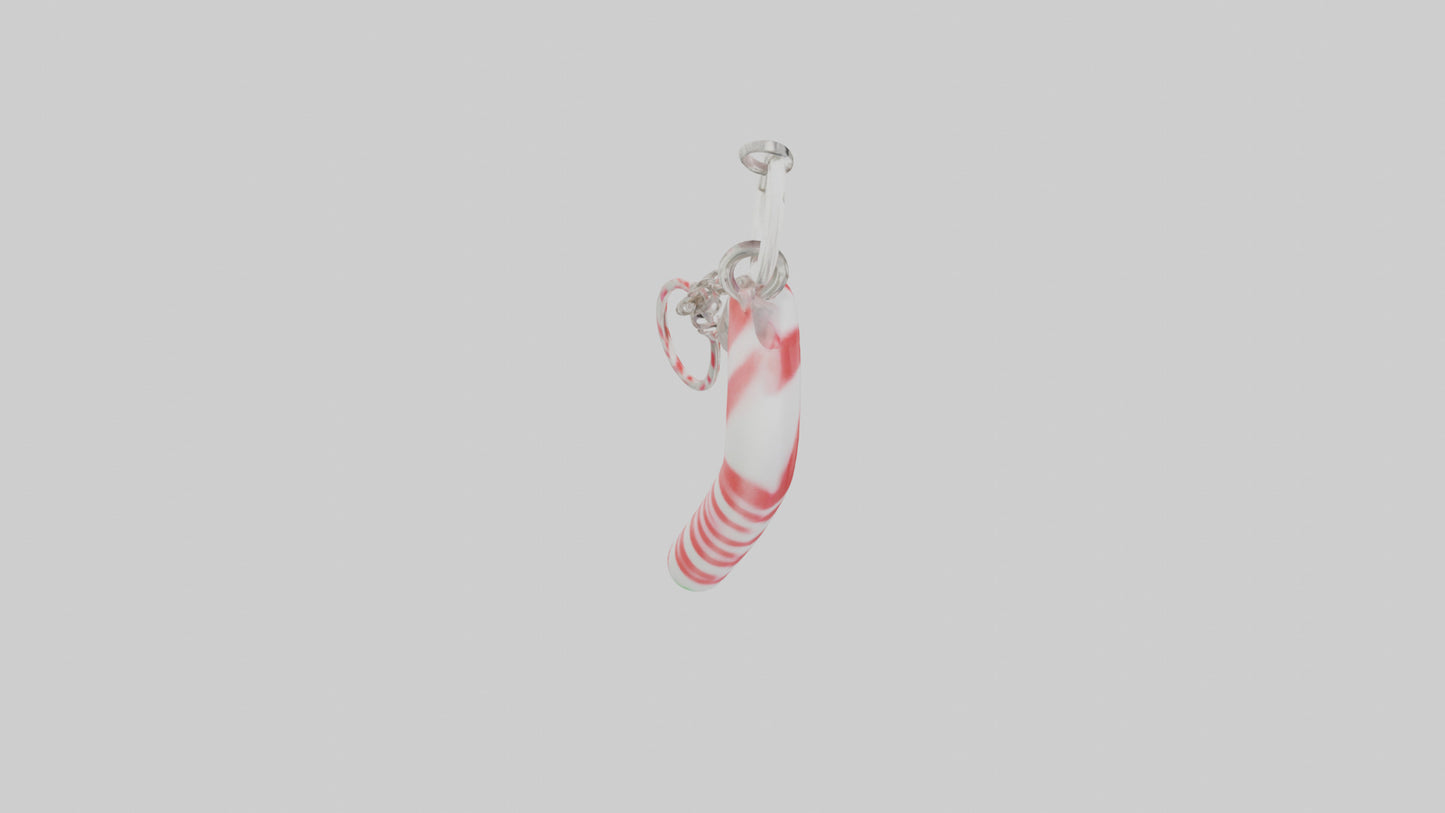 Candy cane keychain model VR / AR / low-poly