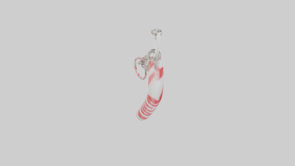 Candy cane keychain model VR / AR / low-poly