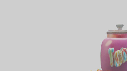 3D model Candy Jar model VR / AR / low-poly