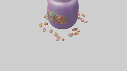 3D model Candy Jar model VR / AR / low-poly
