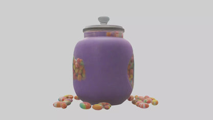 3D model Candy Jar model VR / AR / low-poly
