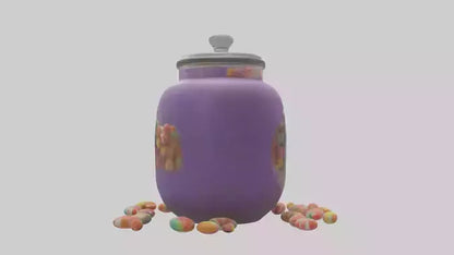 3D model Candy Jar model VR / AR / low-poly