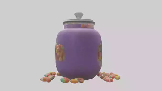 3D model Candy Jar model VR / AR / low-poly