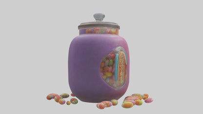 3D model Candy Jar model VR / AR / low-poly