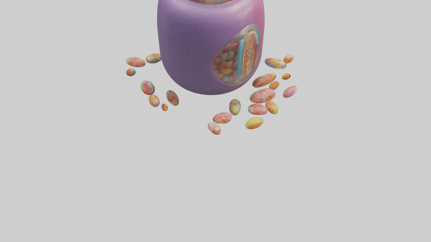 3D model Candy Jar model VR / AR / low-poly