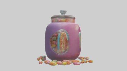 3D model Candy Jar model VR / AR / low-poly