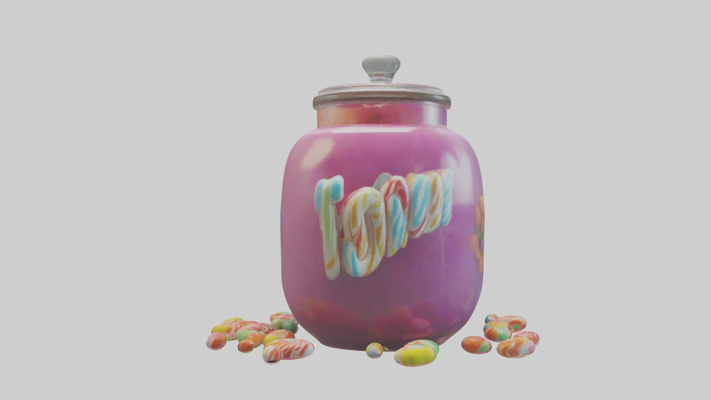 3D model Candy Jar model VR / AR / low-poly