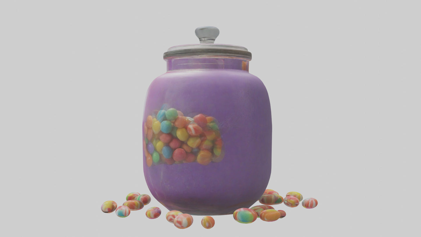 3D model Candy Jar model VR / AR / low-poly