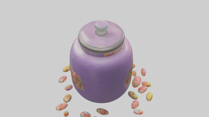 3D model Candy Jar model VR / AR / low-poly