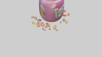 3D model Candy Jar model VR / AR / low-poly