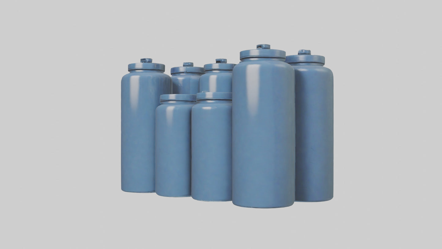 3D model Canisters model VR / AR / low-poly