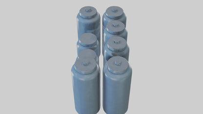 3D model Canisters model VR / AR / low-poly
