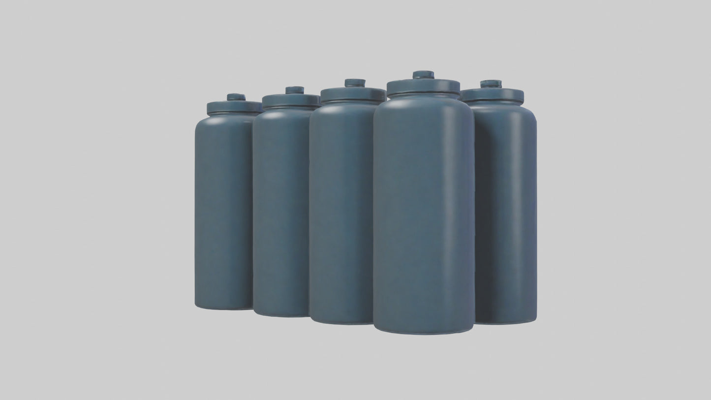 3D model Canisters model VR / AR / low-poly