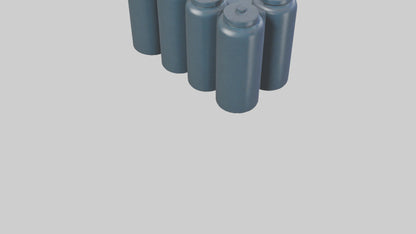 3D model Canisters model VR / AR / low-poly