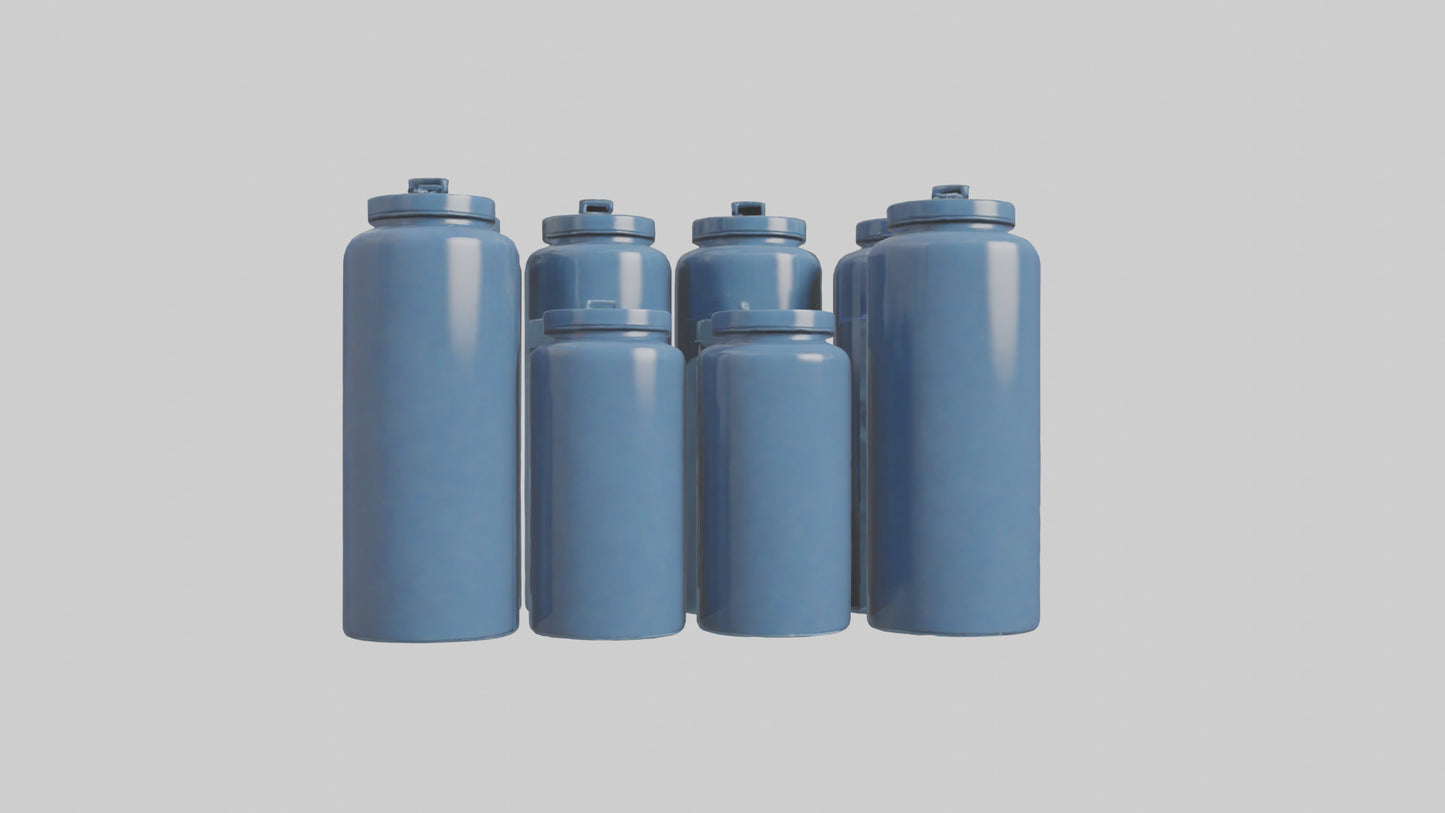 3D model Canisters model VR / AR / low-poly