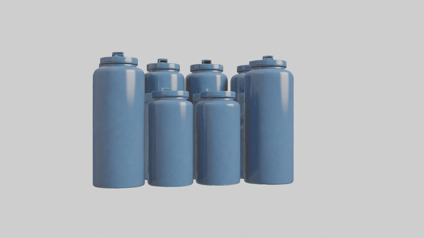 3D model Canisters model VR / AR / low-poly