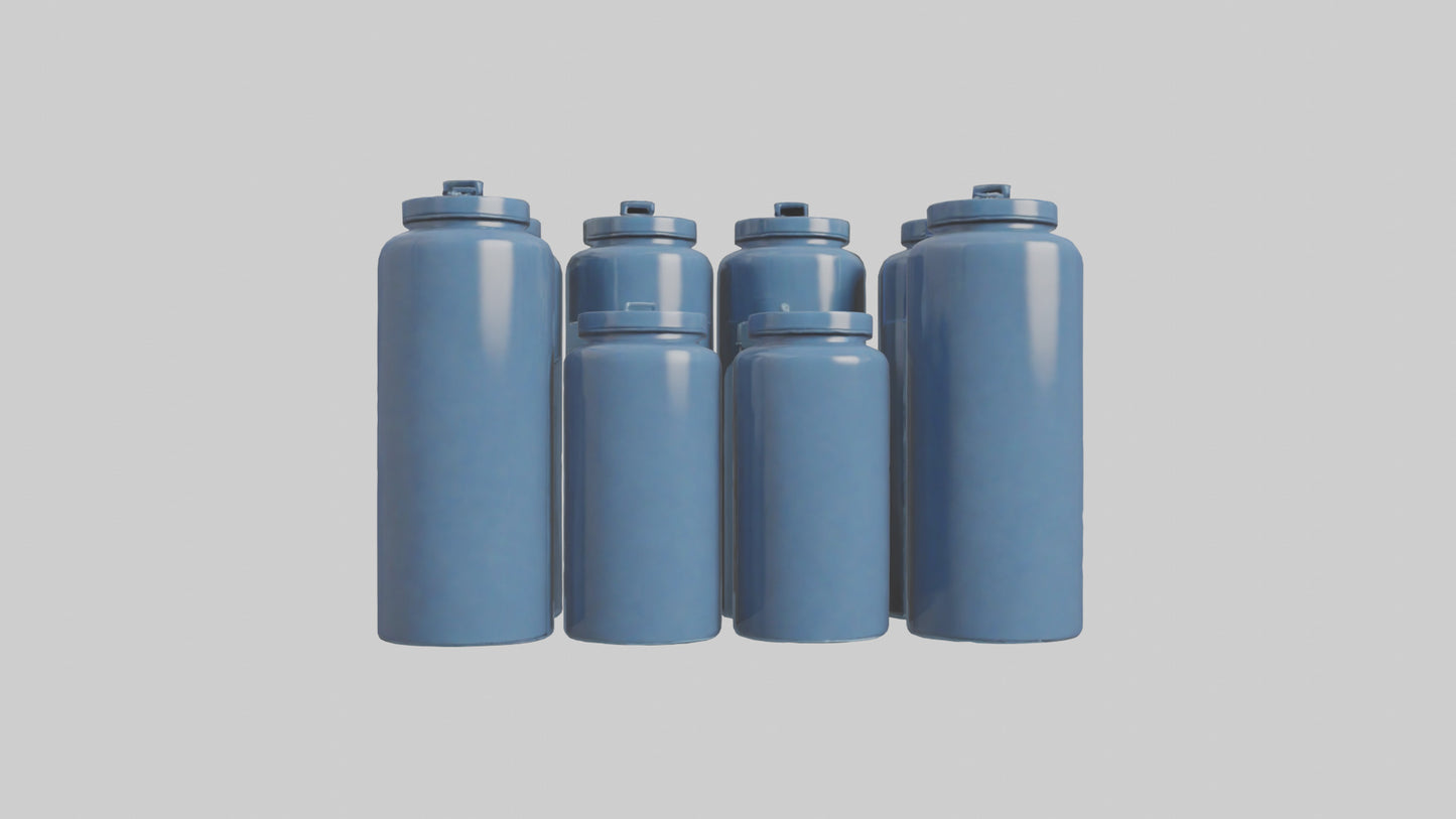 3D model Canisters model VR / AR / low-poly