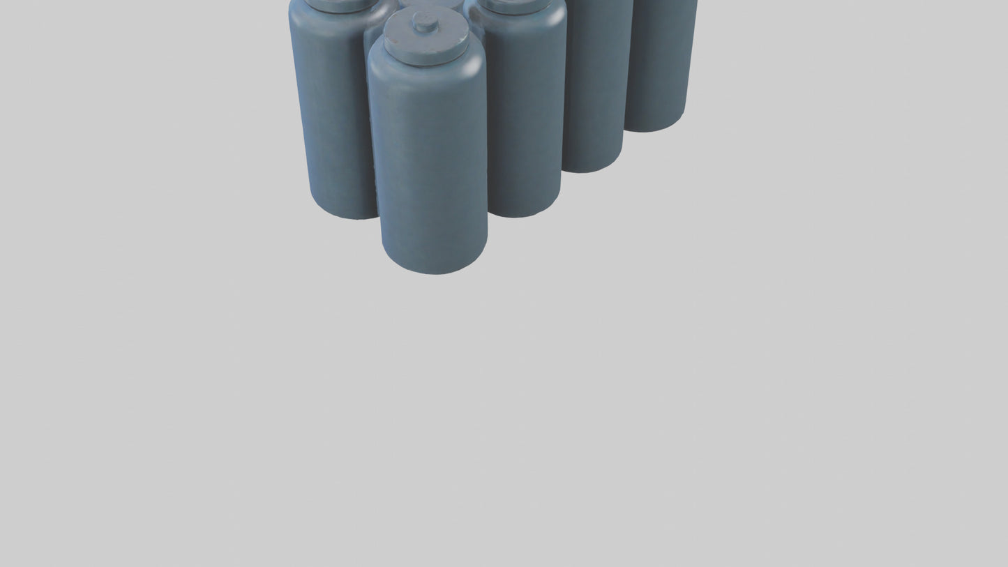 3D model Canisters model VR / AR / low-poly