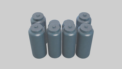 3D model Canisters model VR / AR / low-poly