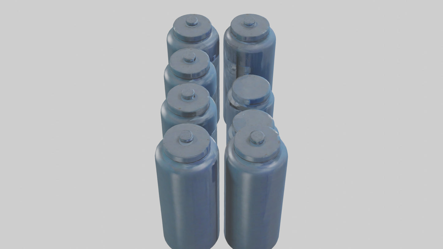 3D model Canisters model VR / AR / low-poly