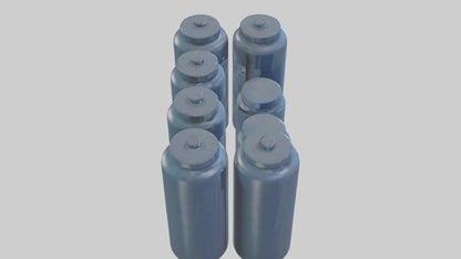 3D model Canisters model VR / AR / low-poly