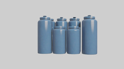 3D model Canisters model VR / AR / low-poly