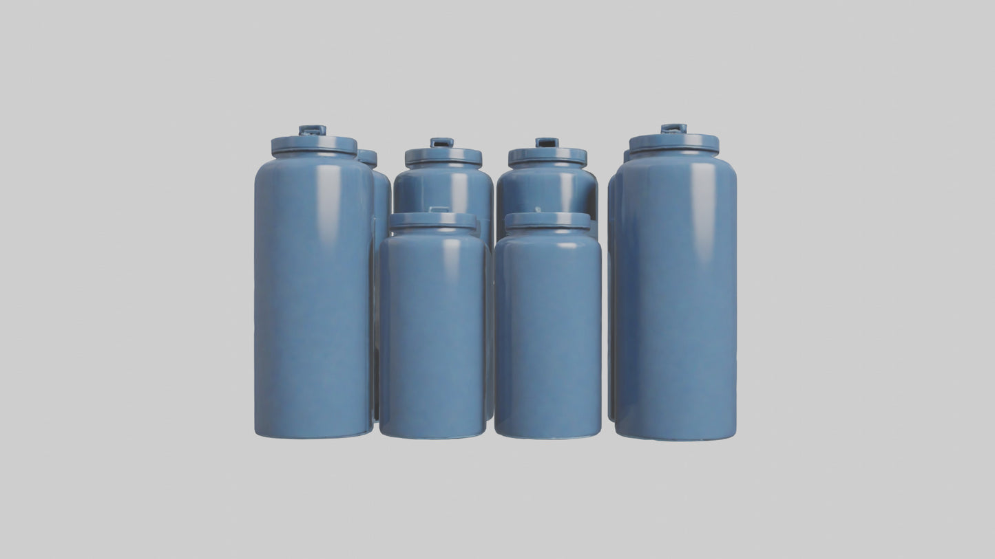 3D model Canisters model VR / AR / low-poly