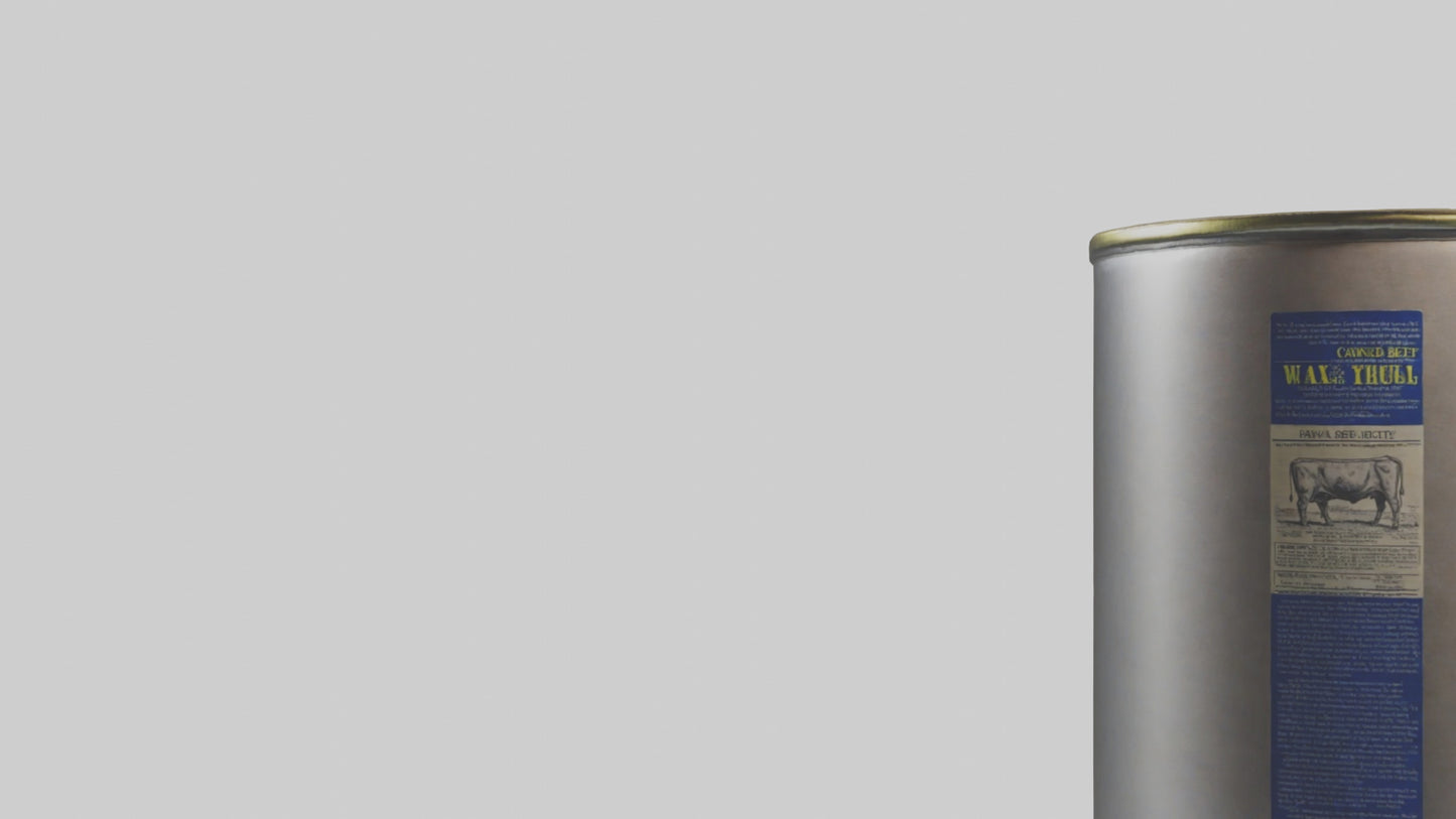 3D model Canned Beef model VR / AR / low-poly