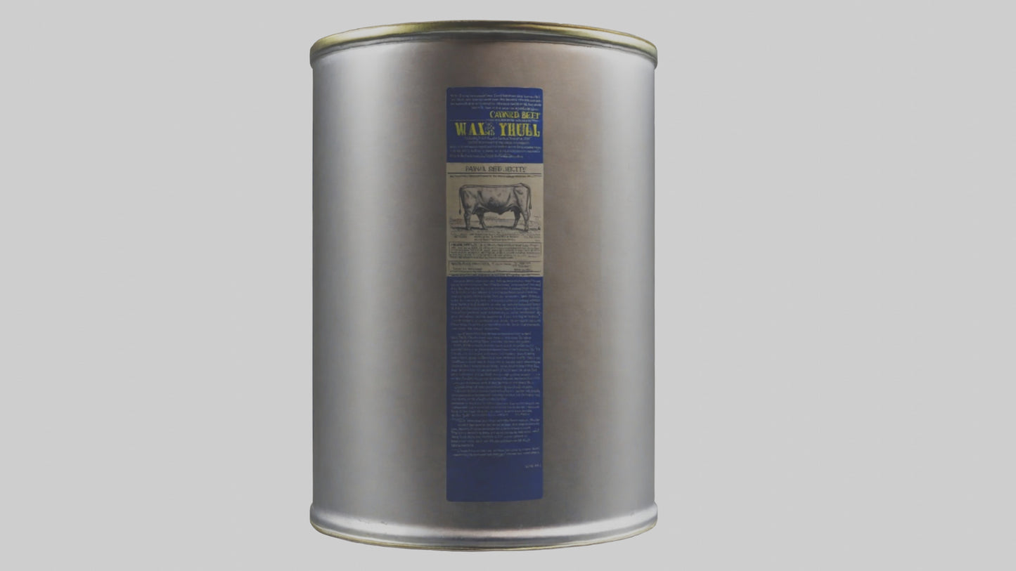 3D model Canned Beef model VR / AR / low-poly