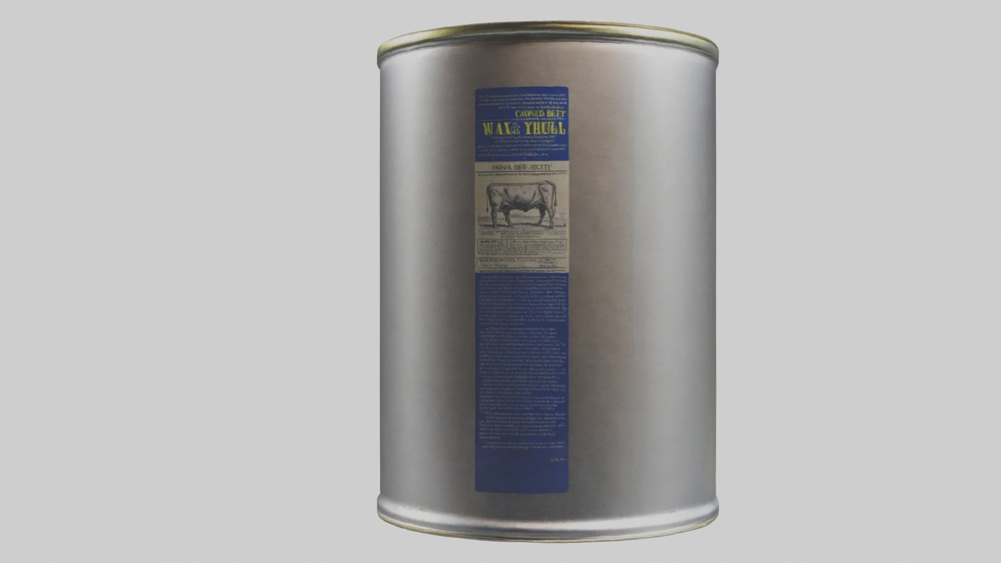 3D model Canned Beef model VR / AR / low-poly